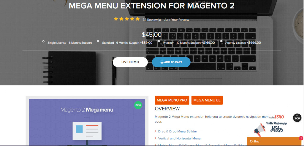 Mega Menu Extension for Magento 2