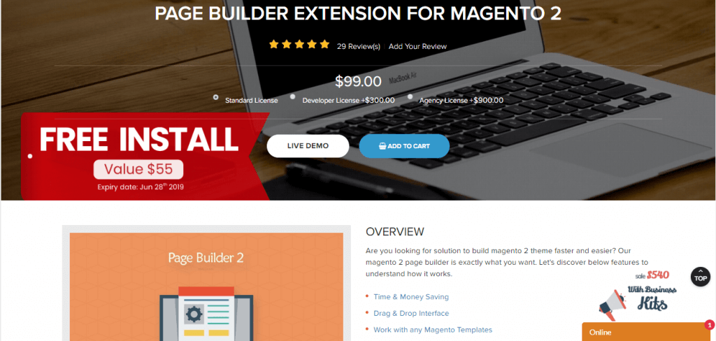 Magento 2 Page Builder Extension