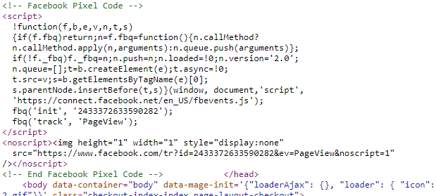 Facebook Pixel Code