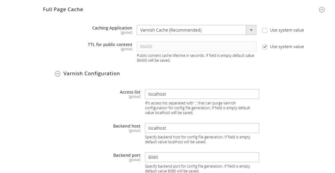 Magento 2 Full Page Cache Combined With Varnish Cache