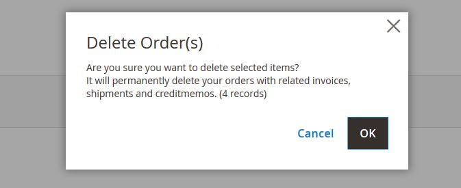 Delete Orders