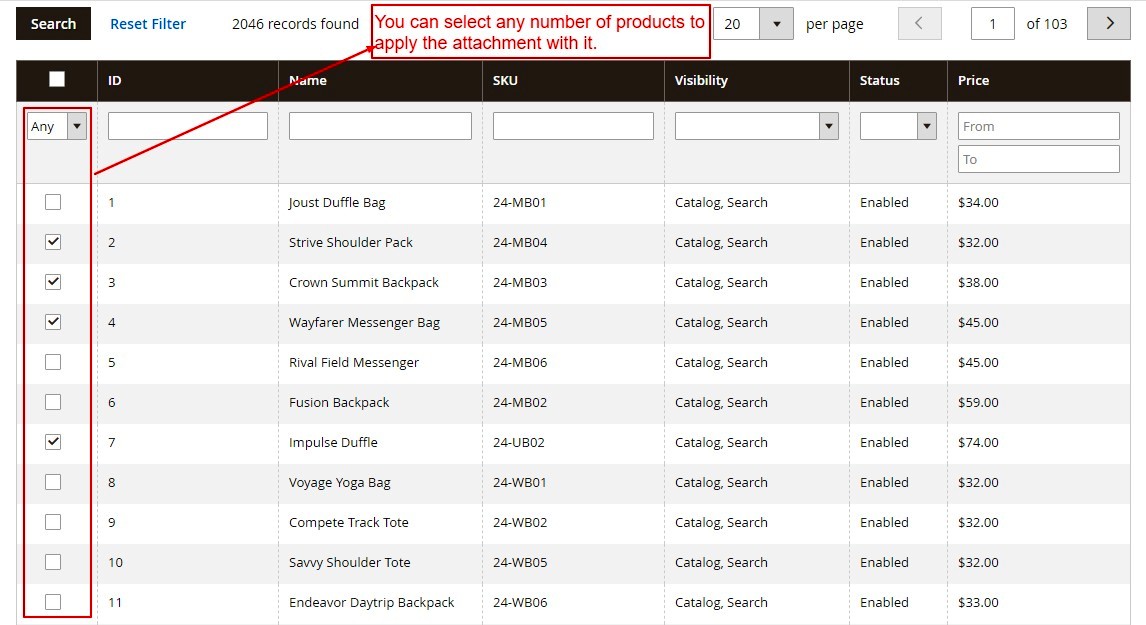 Product Attachment