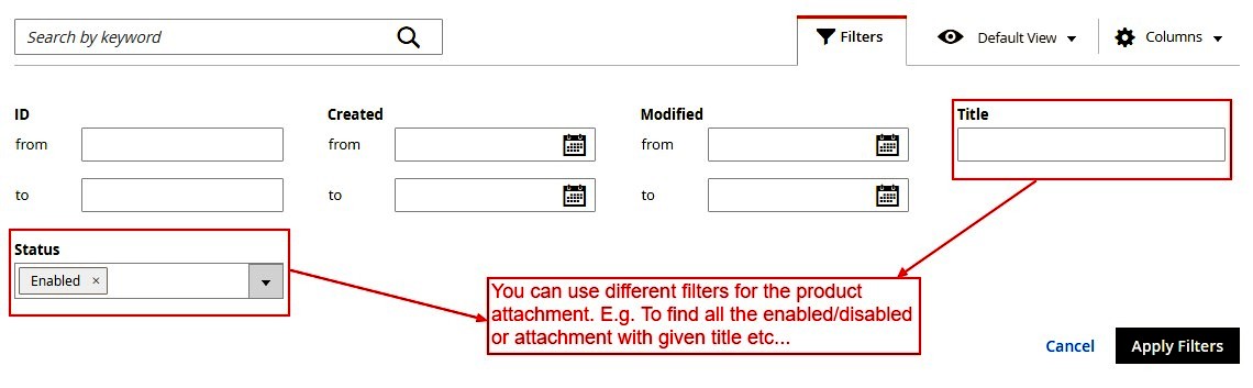 Product Attachment