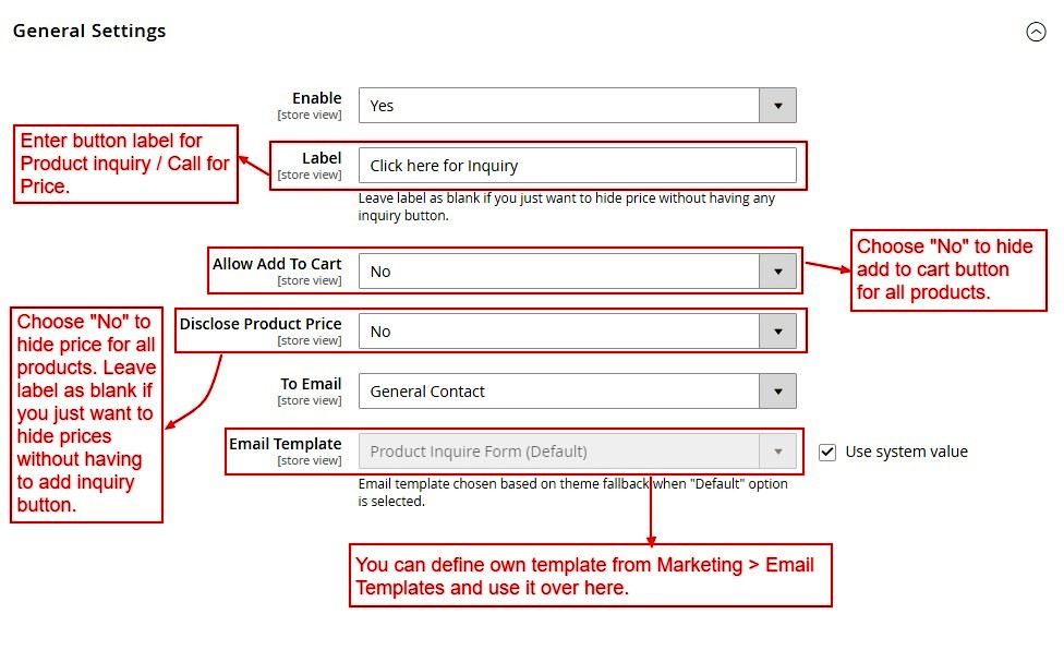 Product Inquiry With Hide Price